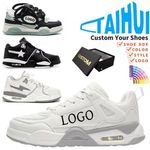 New Trendy Thick Sole Sports Running Shoes Design Custom LOGO Retro J4S Basketball Shoes Men Casual Sneaker Manufacturers Custom