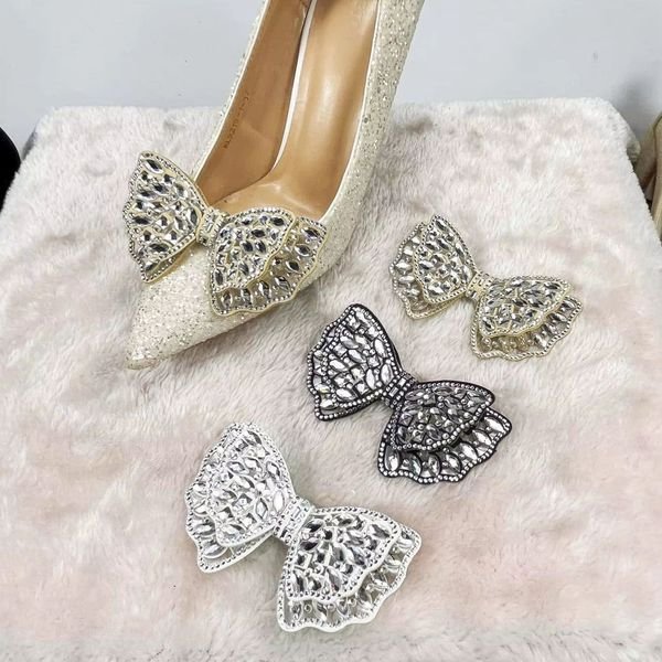 2024 Customized Design Accessories Accessory for Shoes Gift Rhinestone Decoration Crystal Shoes Flower