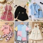 Wholesale Mixed Used Children's Clothing Inventory Summer Children's Cartoon Printed Casual Clothing Style Random Shipment