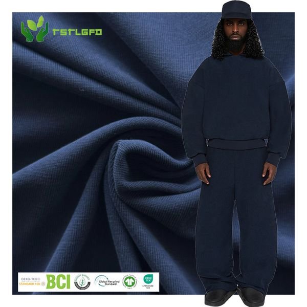 Sustainable Eco Friendly Products Clothing Custom logo Heavyweight Flared Sweatsuits Tracksuit Sweatpants and Hoodie Set Men