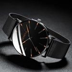 New Casual Men's Watch Korean Version Simple Alloy Mesh Strap Quartz Wristwatch Export Men's Quartz Watch