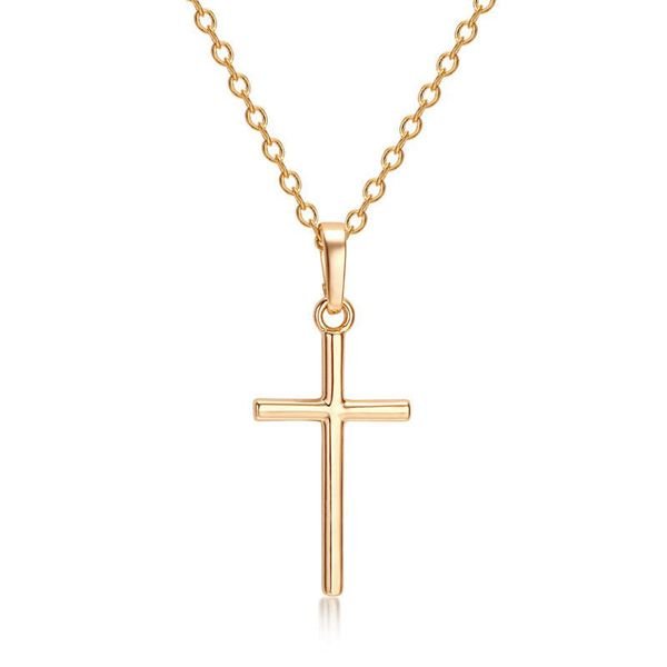 Factory Price Fashion Cross Chain Necklace For Women Men Silver Luxury Pendant Necklace Gift For Men Women Neck Jewelry