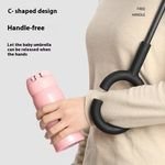 Classic Mini Pocket Umbrella for Boys and Girls Primary School Children's Reverse Design with Dual-Logo Print Manual Control