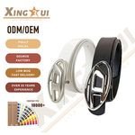 High Quality Women's Korean Style Jeans Belt New All-Match Casual Belt with Smooth Alloy Buckle for Daily Use PU Plastic Belts