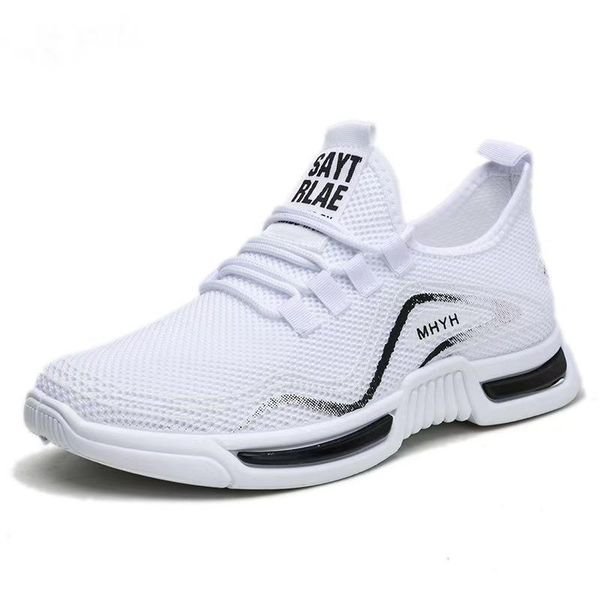 Custom Men Tennis Running Shoes Casual Trainer Sneakers White Mesh Lining Lace-Up Closure for Spring and Autumn Seasons